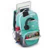 High Sierra Swoop Backpack With 17" Laptop Pocket, Aqua (Instore Version) - Image 2