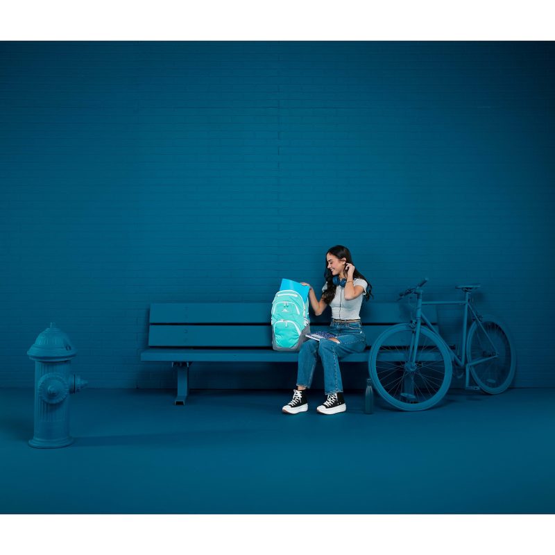 High Sierra Swoop Backpack With 17" Laptop Pocket, Aqua (Instore Version) - Image 5