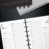2024 TUL® Discbound Daily Planner Refill Pages, Hourly Appointment Times, Junior Size, January To December - Image 3
