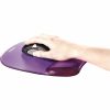Fellowes® Gel Crystals Mouse Pad With Wrist Rest, 1"H x 7.94"W x 9.25"D, Purple - Image 3