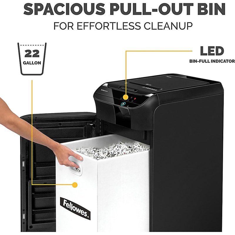 Fellowes® AutoMax 550C 550 Sheet Cross-Cut Shredder, 4963001 - Image 10
