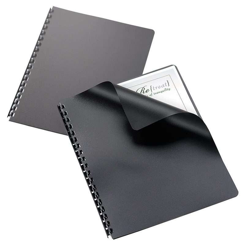 Office Depot® Brand Binding Backs, 8 3/4" x 11 1/4", Black, Pack Of 25 - Image 3
