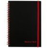 Black n' Red™ Poly Notebook/Journal, 8 1/4" x 5 7/8", Black/Red, 70 Pages (35 Sheets), (C67009) - Image 2