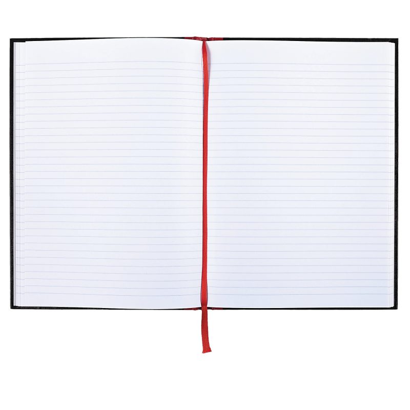 Black n' Red™ Notebook/Journal, 11 3/4" x 8 1/4", 192 Pages (96 Sheets), Black/Red, (D66174) - Image 2