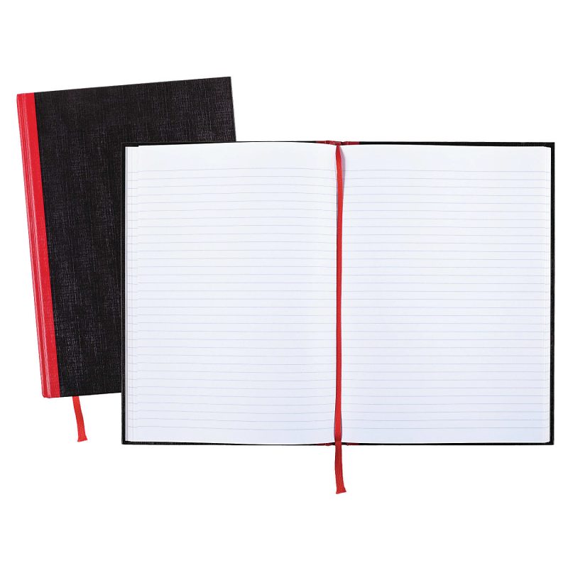 Black n' Red™ Notebook/Journal, 11 3/4" x 8 1/4", 192 Pages (96 Sheets), Black/Red, (D66174) - Image 3