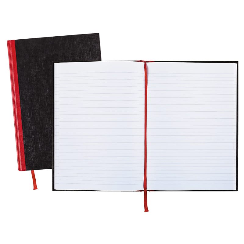 Black n' Red™ Notebook/Journal, 11 3/4" x 8 1/4", 192 Pages (96 Sheets), Black/Red, (D66174) - Image 4