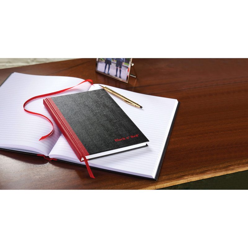 Black n' Red™ Notebook/Journal, 11 3/4" x 8 1/4", 192 Pages (96 Sheets), Black/Red, (D66174) - Image 7