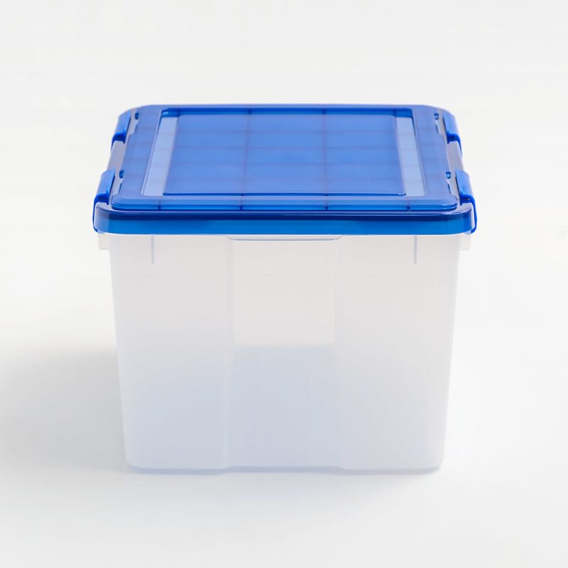 Iris Ultimate Weathertight Storage Box, 19-3/4”L x 16-3/16”W x 14-1/4”H, 46 Qt, Clear - Image 3