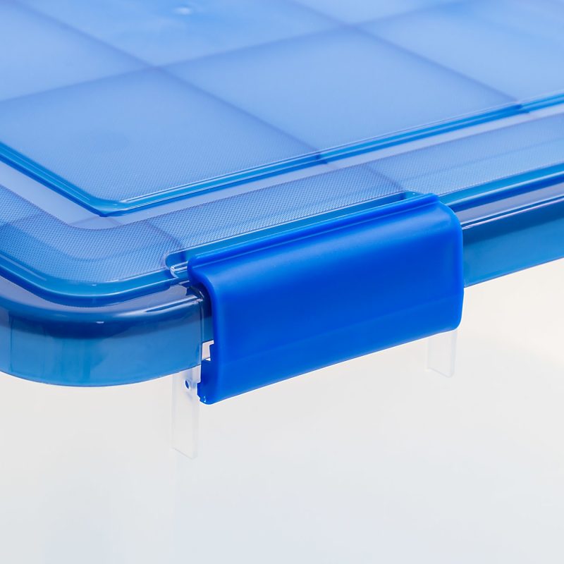 Iris Ultimate Weathertight Storage Box, 19-3/4”L x 16-3/16”W x 14-1/4”H, 46 Qt, Clear - Image 4