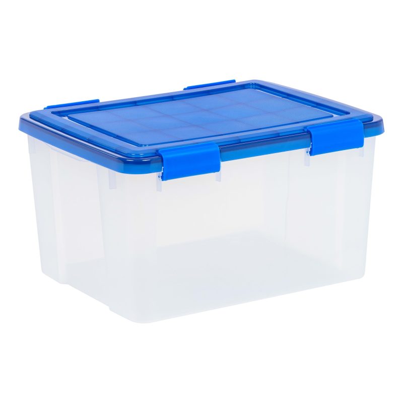 Iris Ultimate Weathertight Storage Box, 19-3/4”L x 16-3/16”W x 14-1/4”H, 46 Qt, Clear - Image 10