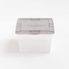 Iris® Snap Top Storage Boxes, 4.3 Gallon, Clear, Set Of 8 Boxes - Image 3