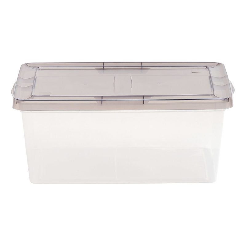 Iris® Snap Top Storage Boxes, 4.3 Gallon, Clear, Set Of 8 Boxes - Image 7