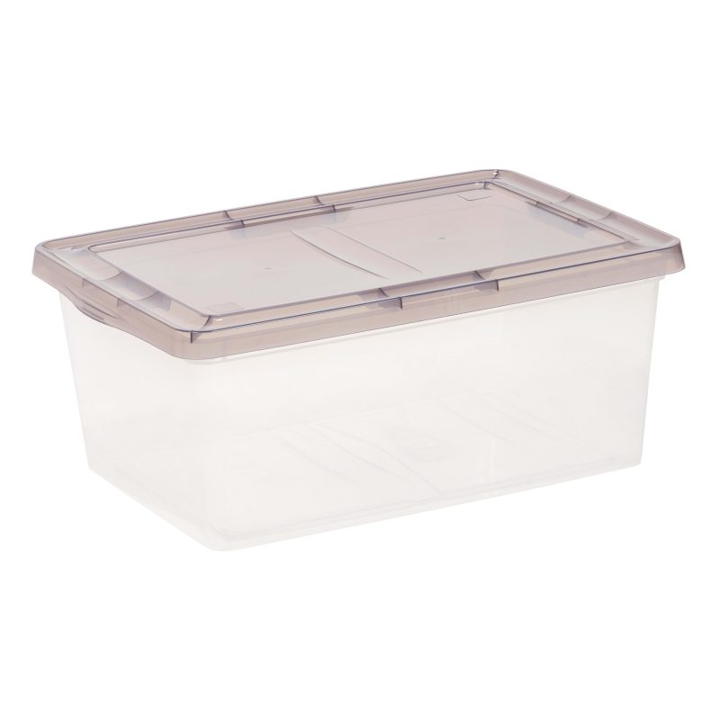 Iris® Snap Top Storage Boxes, 4.3 Gallon, Clear, Set Of 8 Boxes - Image 11
