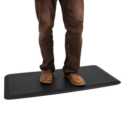 Mind Reader Anti-Fatigue Standing Desk Mat, 3/4"H x 20-1/4"W x 39-1/2"L, Black
