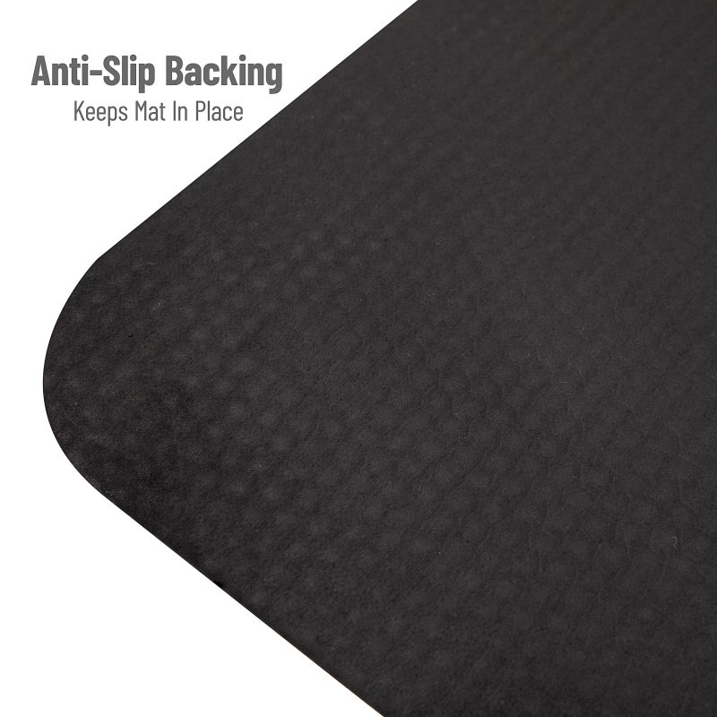 Mind Reader Anti-Fatigue Standing Desk Mat, 3/4"H x 20-1/4"W x 39-1/2"L, Black - Image 4