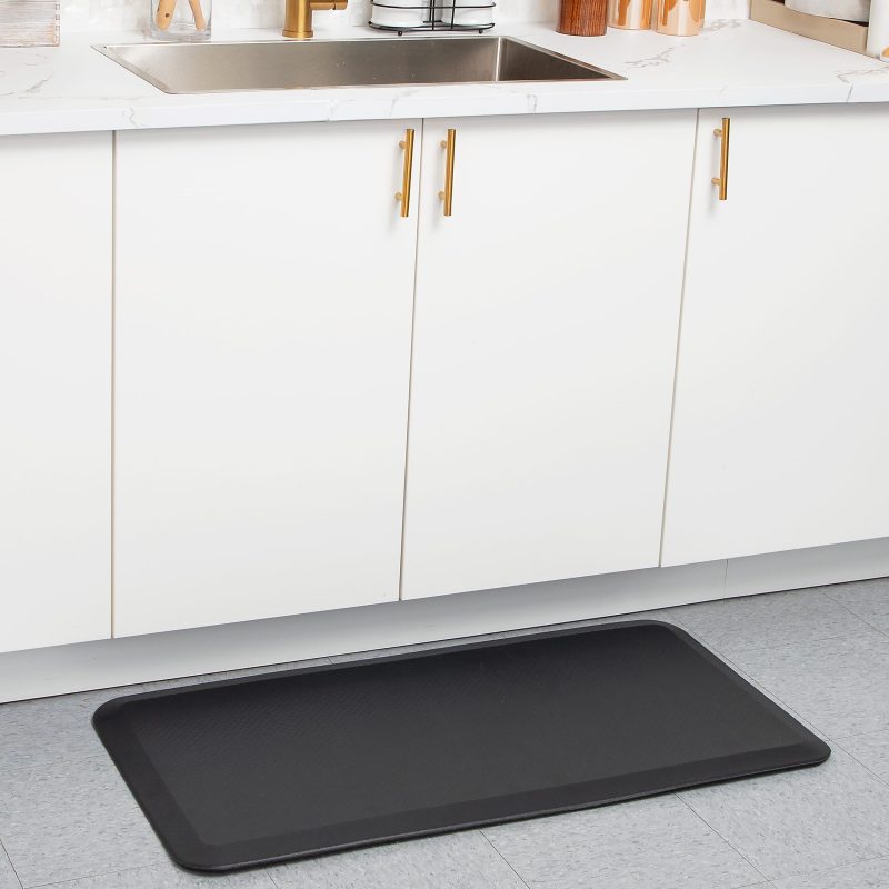 Mind Reader Anti-Fatigue Standing Desk Mat, 3/4"H x 20-1/4"W x 39-1/2"L, Black - Image 6