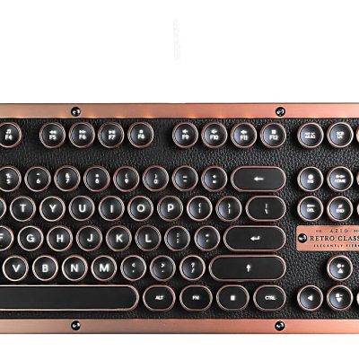 Azio Retro Classic Wireless Keyboard, Full Size, Artisan