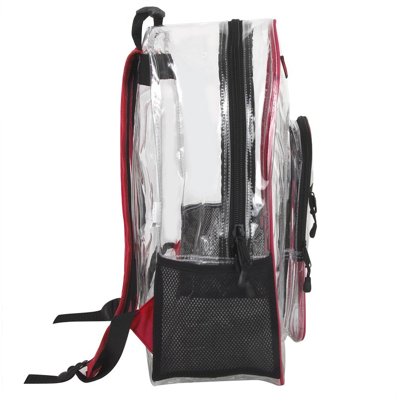 Trailmaker Clear Backpack, Red - Image 5