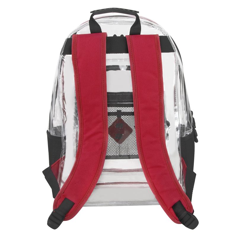 Trailmaker Clear Backpack, Red - Image 6