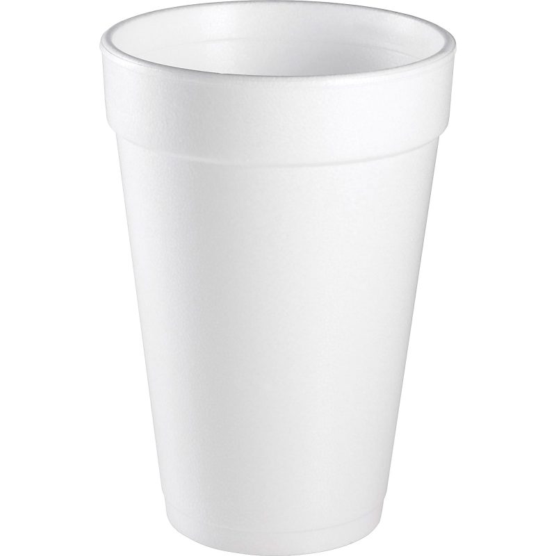 Dart® Insulated Foam Drinking Cups, White, 16 Oz, Box Of 1,000 Cups - Image 2