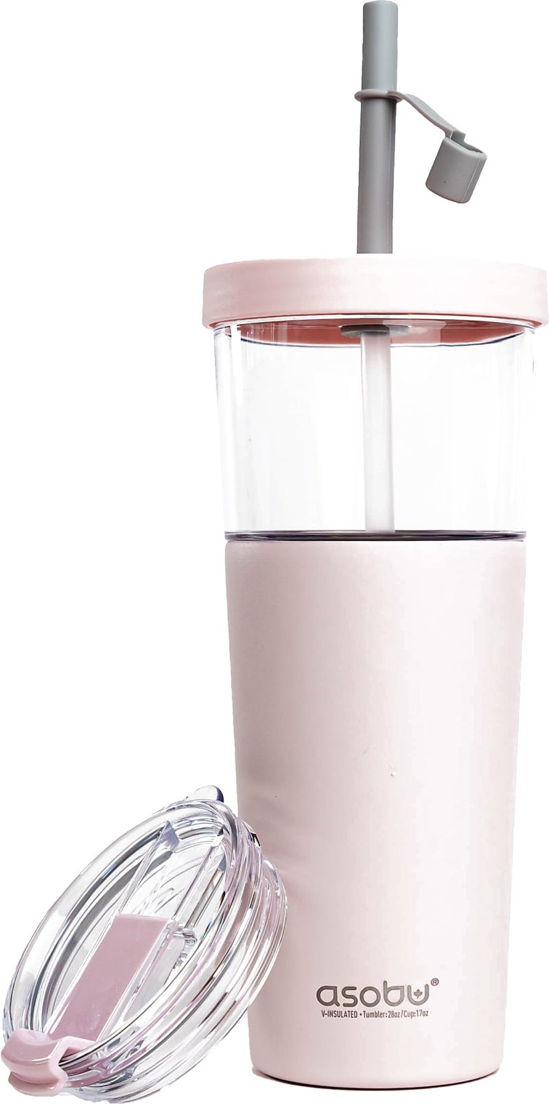 Asobu Marina 2-in-1 Tumbler, 28 Oz, Pink