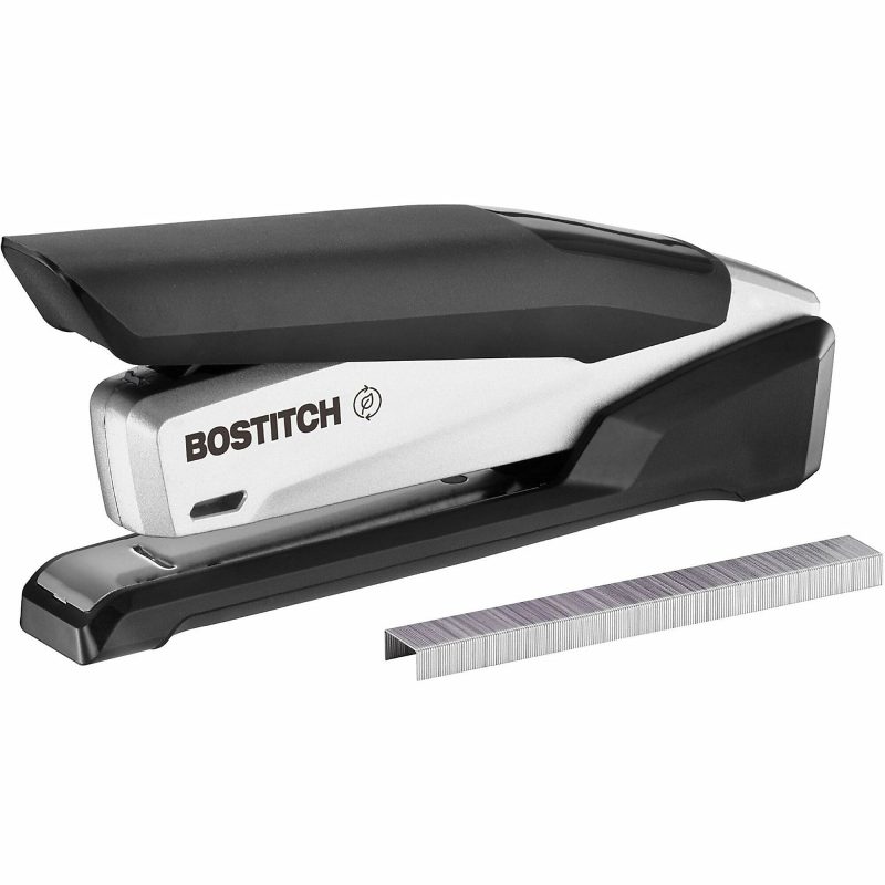 Bostitch® InPower™ Premium Spring-Powered Desktop Stapler, 28 Sheets Capacity, Black/Silver - Image 8