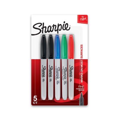 Sharpie® Permanent Fine-Point Markers, Red, Pack Of 36 - Assorted,5