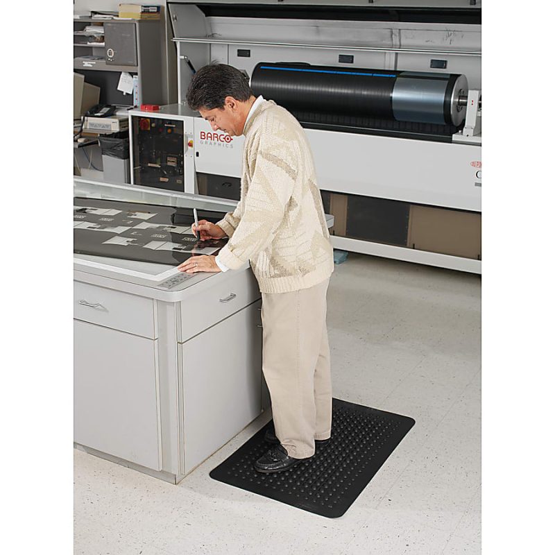 Genuine Joe Flex Step Anti-Fatigue Mat, 2' x 3', Black - Image 11