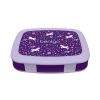 Bentgo Kids Prints 5-Compartment Lunch Box, 2"H x 6-1/2"W x 8-1/2"D, Unicorn