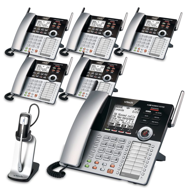 VTech® CM18445 4-Line Small Business Office Phone System, 5-In-1 Bundle - Image 3