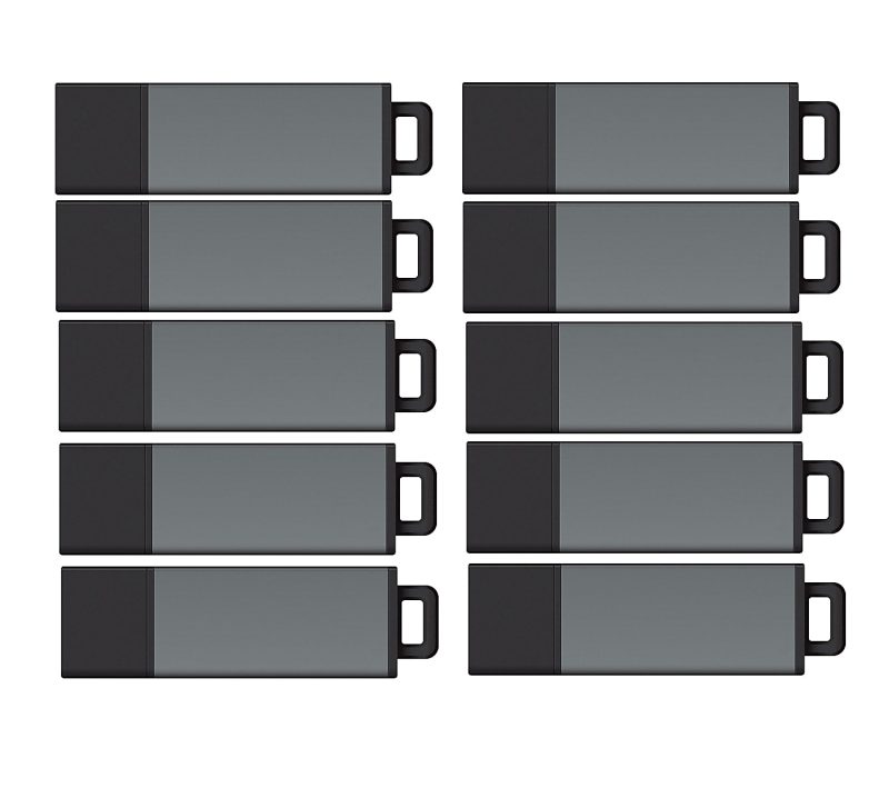 Centon DataStick Pro USB 2.0 Flash Drives, 4GB, Pro Gray, Pack Of 25 Flash Drives, S1-U2P1-4G25PK