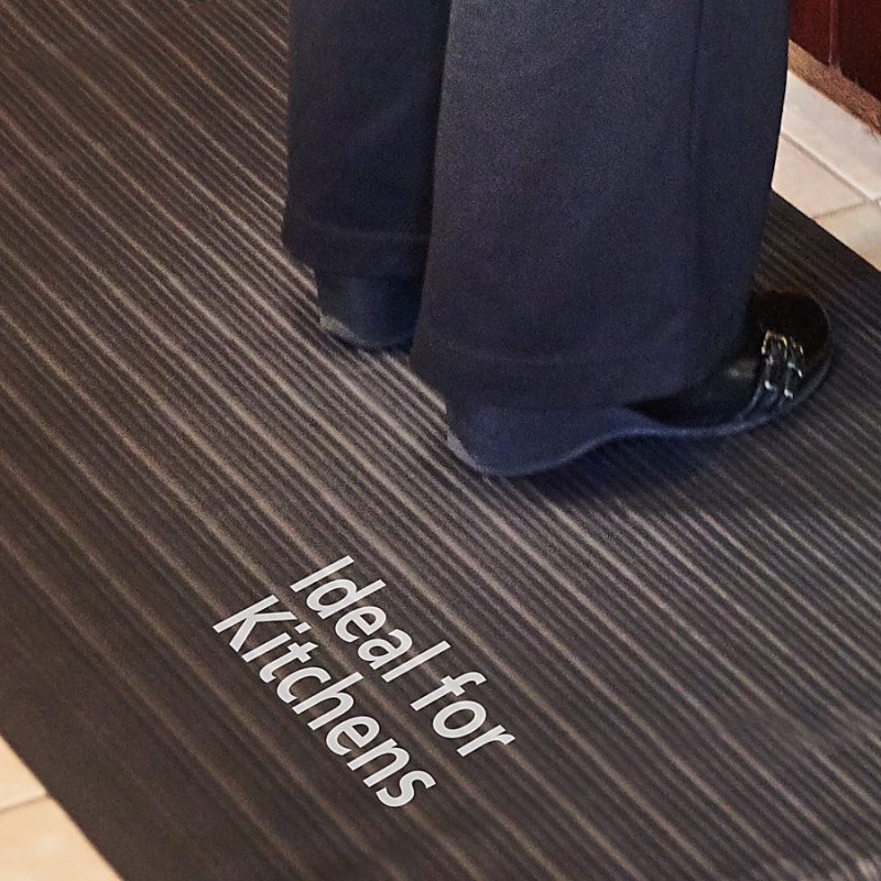 Genuine Joe Air Step Anti-Fatigue Mat, 3' x 5', Black - Image 8