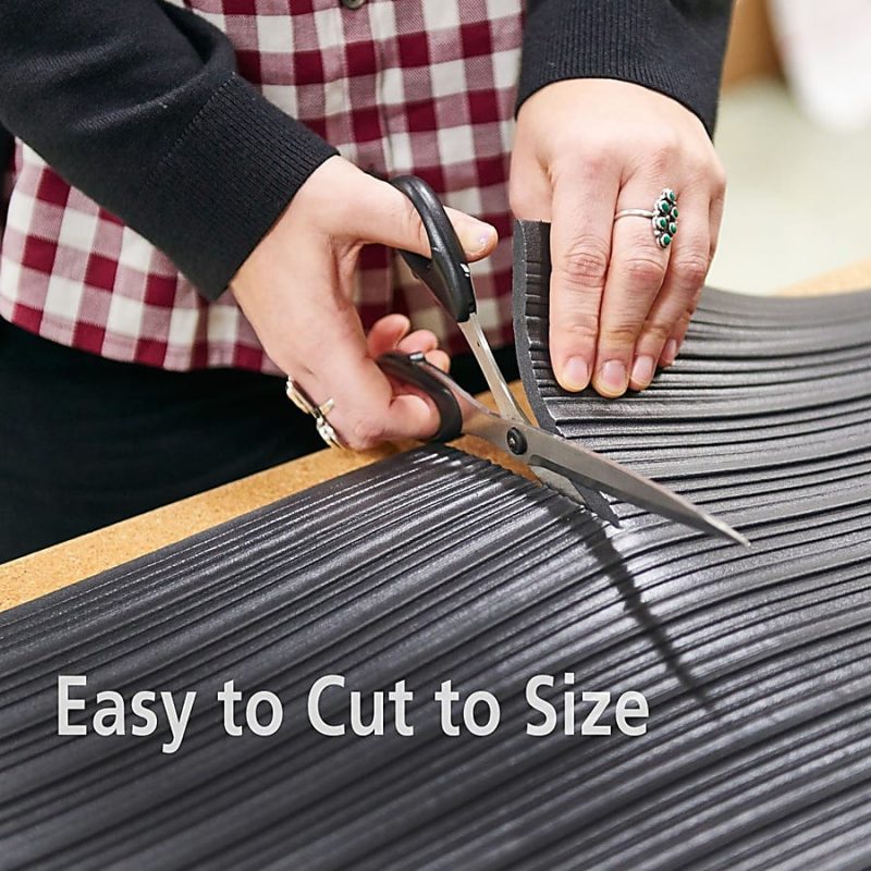 Genuine Joe Air Step Anti-Fatigue Mat, 3' x 5', Black - Image 10