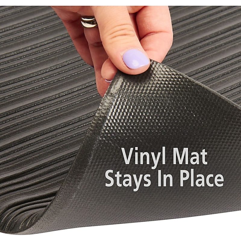 Genuine Joe Air Step Anti-Fatigue Mat, 3' x 5', Black - Image 12