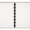 TUL® Discbound Notebook With Pebbled Leather Cover, Junior Size, Narrow Ruled, 60 Sheets, Gunmetal - Image 2