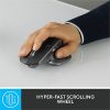 Logitech MX Master 2S - Darkfield - Wireless - Bluetooth/Radio Frequency - 2.40 GHz - Graphite - USB - 4000 dpi - Scroll Wheel - 7 Button(s) - Image 4