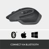 Logitech MX Master 2S - Darkfield - Wireless - Bluetooth/Radio Frequency - 2.40 GHz - Graphite - USB - 4000 dpi - Scroll Wheel - 7 Button(s) - Image 6