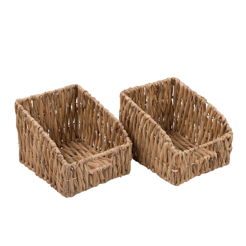 Honey Can Do Storage Baskets, 15”H x 12-5/8”W x 12-5/8”D, Tan, Set Of 2 Baskets - Image 2