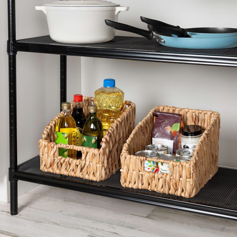 Honey Can Do Storage Baskets, 15”H x 12-5/8”W x 12-5/8”D, Tan, Set Of 2 Baskets - Image 3