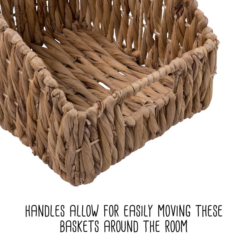 Honey Can Do Storage Baskets, 15”H x 12-5/8”W x 12-5/8”D, Tan, Set Of 2 Baskets - Image 5