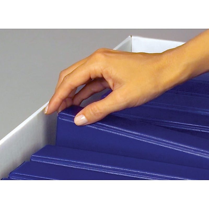 Bankers Box® Binderbox™ Heavy-Duty Storage Boxes With Locking Lift-Off Lids And Built-In Handles, 18 1/2" x 12 1/4" x 12", 60% Recycled, Blue/White, Case Of 12 - Image 4