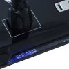 GE UltraPro 12 Outlet Surge Protector with 2 USB Tether, 8 ft Long Cord, 4320 Joules, Outlet Safety Covers, Black, 11824 - Image 4