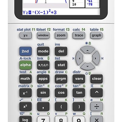 Texas Instruments TI-84 Plus CE Handheld Graphing Calculator, White
