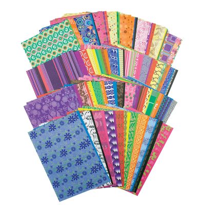 Roylco® Decorative Hues Paper, 5 1/2" x 8 1/2", Multicolor, 192 Sheets Per Pack, Set Of 2