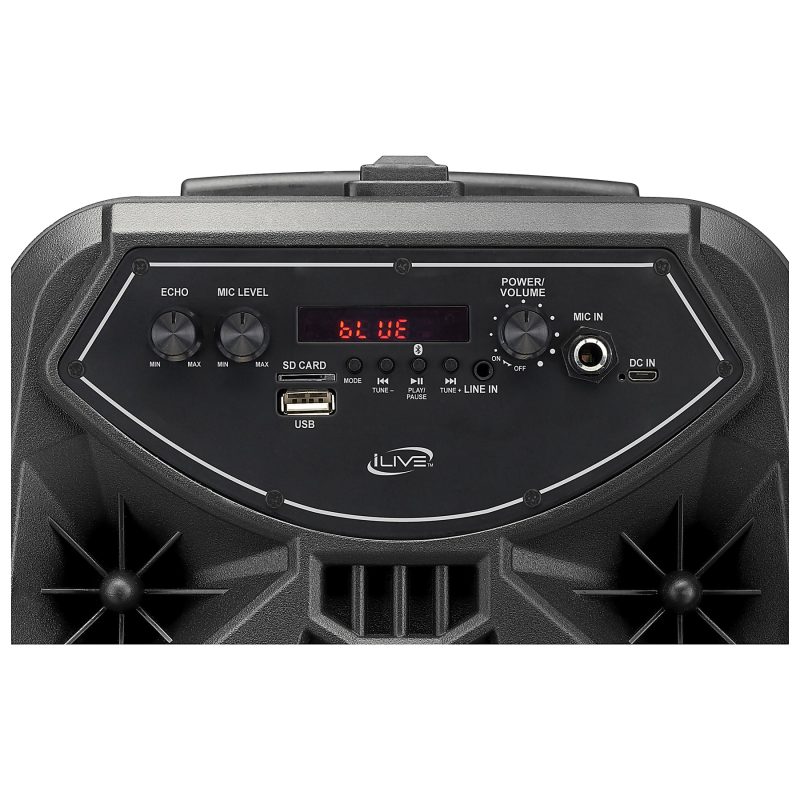 iLive Wireless Tailgate Party Speaker, Black - Image 5