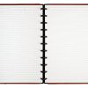 TUL® Discbound Notebook With Leather Cover, Letter Size, Narrow Ruled, 60 Sheets, Brown - Image 2
