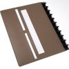 TUL® Discbound Notebook With Leather Cover, Letter Size, Narrow Ruled, 60 Sheets, Brown - Image 3