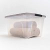 Iris® Stack & Pull™ Storage Boxes, 8 Gallon, Clear/Gray, Set Of 5 Boxes - Image 12