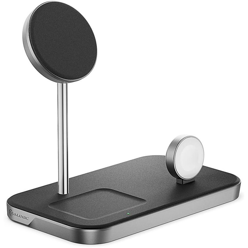 Alogic MagSpeed 3-in-1 Wireless 15W Charging Station - 1 - LED Indicator, Fast Charge Mode, Safety, Magnetic - Image 3