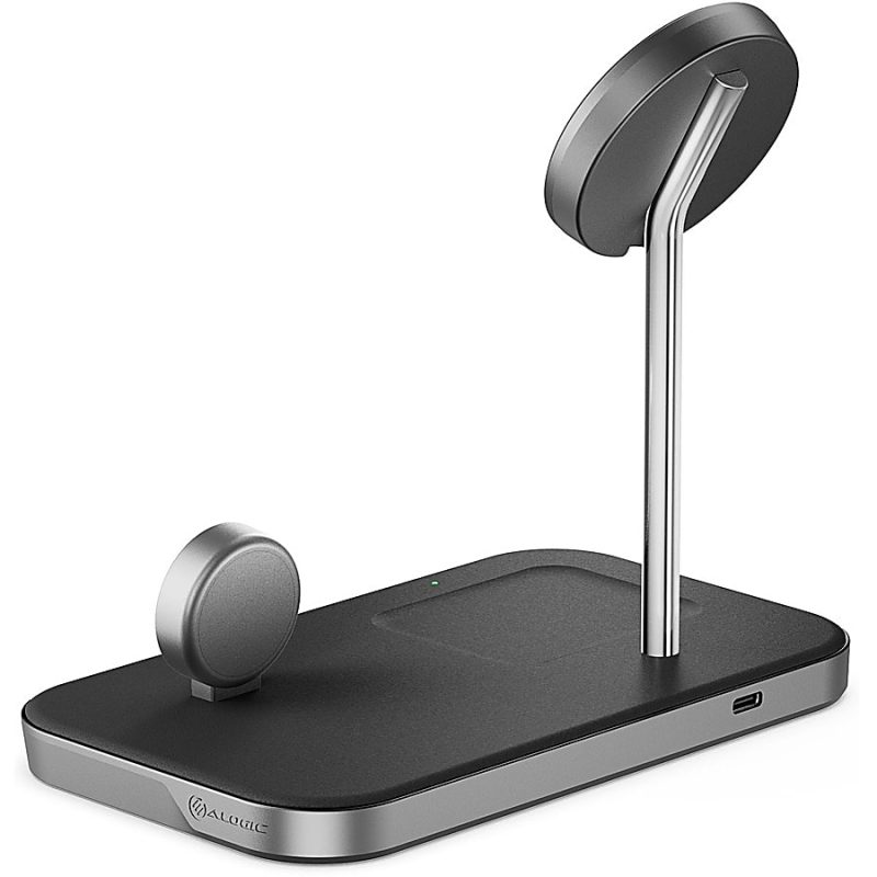 Alogic MagSpeed 3-in-1 Wireless 15W Charging Station - 1 - LED Indicator, Fast Charge Mode, Safety, Magnetic - Image 4